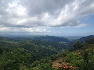 A view from the mountains near Lajas
