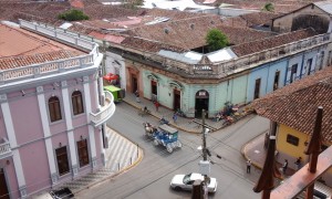 Typical intersection in Granada